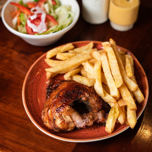 1/4 Pollo Con Papa Y Ensalada