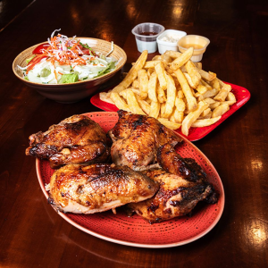 1 Pollo Con Papa Y Ensalada